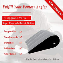 Load image into Gallery viewer, MISSTU Sex Toys Wedge Pillow Position Cushion Triangle Inflatable Ramp Furniture Couples Toy Positioning for Deeper Position Support Pillow Men Women Couples [Upgrade]