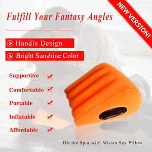 Sex Toys Pillow Wedge Positioning Cushion Triangle Sex Pillow Misstu Sex Furniture Inflatable Ramp for Couples Deeper Penetration Women Men Relaxation