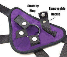 Load image into Gallery viewer, Strapon Harness, Sex Toys for Beginner Lesbian Couples Wearable Panty Vibrating Panties Clitoral Stimulator Bullet Vibrator Pocket (Purple)