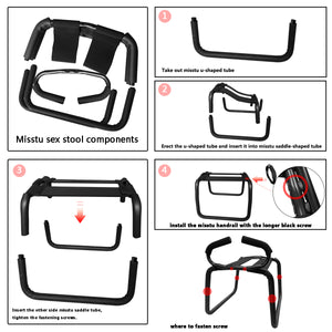 Sex Furniture Positions Bouncing Mount Stools Boost Your Sex Life with Misstu Weightless Love Position Aids Chair with Handrail Novelty Toy for Couples Adult Games